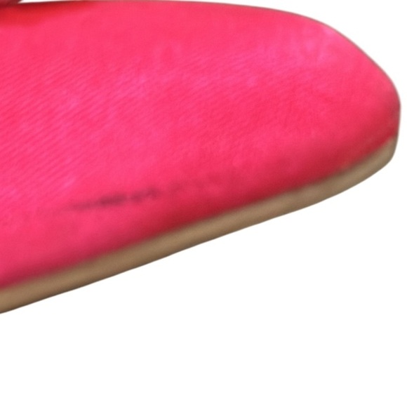 Open Edit Kendall Fuschia Pointy Crystal Embellished Slingback Flats Size - Picture 11 of 11